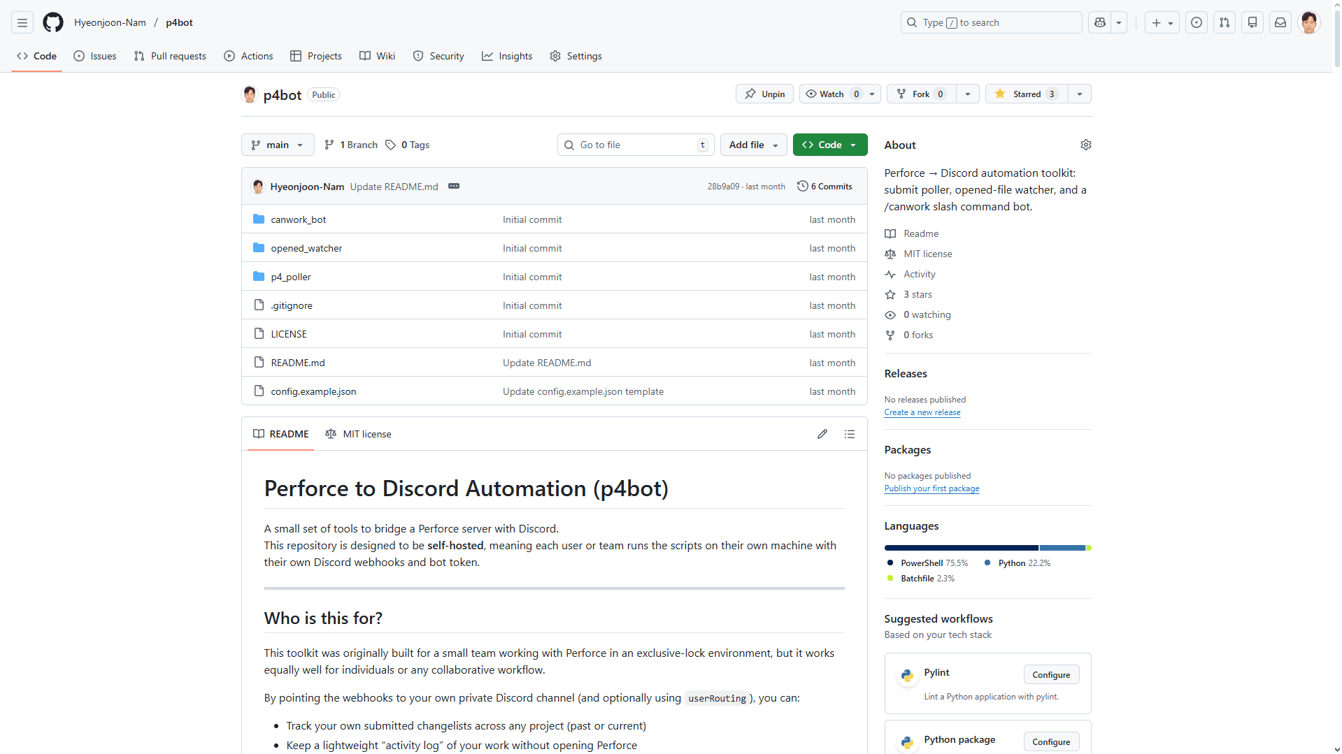 p4bot — Perforce→Discord Automation Toolkit thumbnail